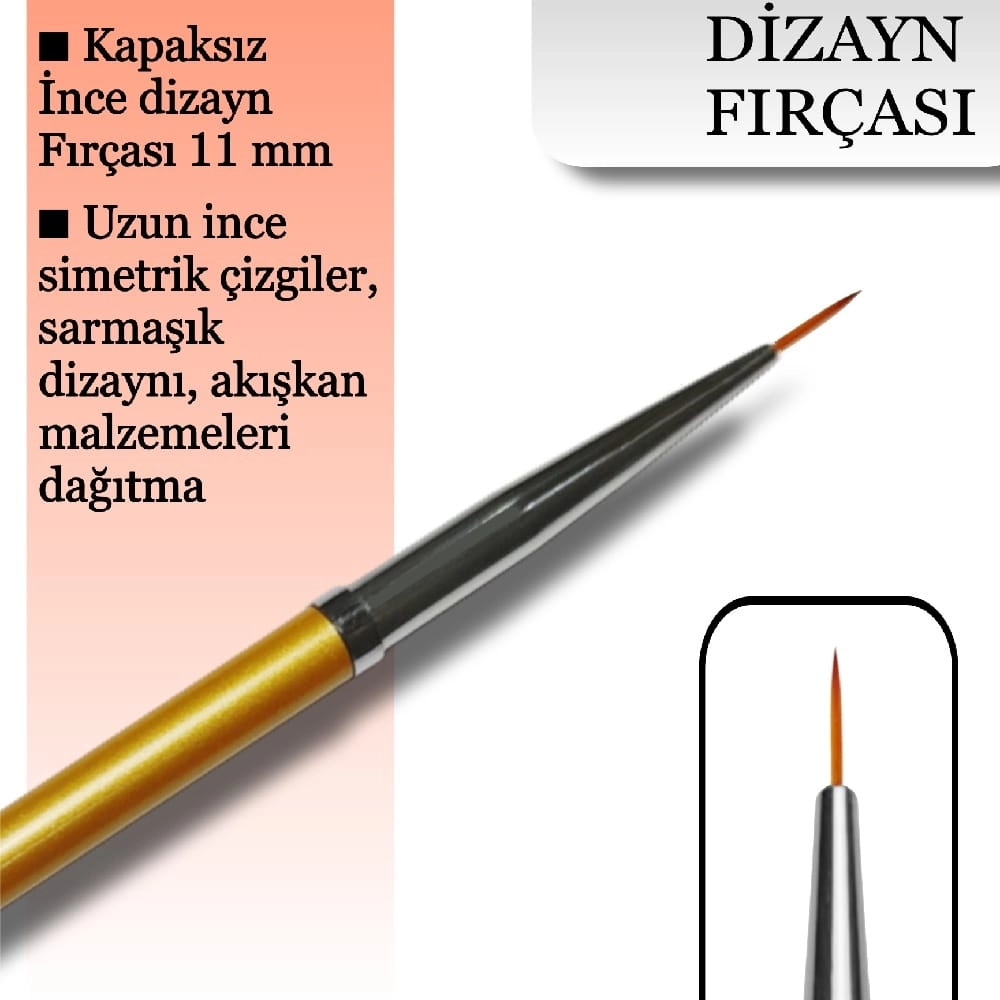 İNCE KAPAKSIZ DİZAYN / JEL FIRÇASI LİNER 3LÜ SET