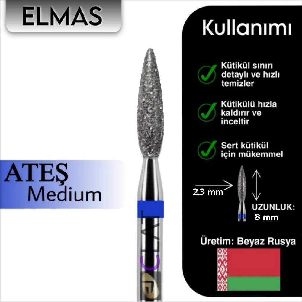 FREZE%20MAKİNE%20TÖRPÜ%20UCU%20ATEŞ%202,3%20mm%20(8mm%20MAVİ)