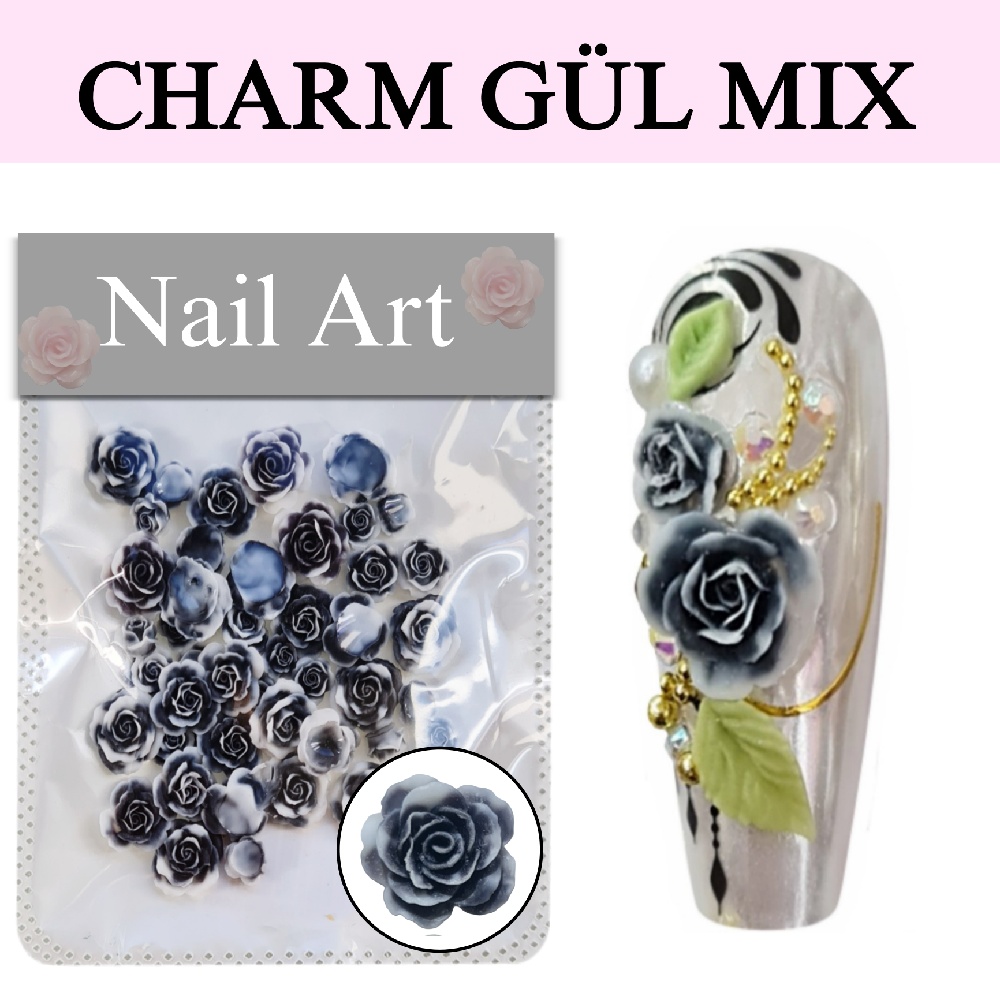 CHARM%20GÜL%203D%20OYUNCAK%20SÜSÜ%20NO:01%20SİYAH