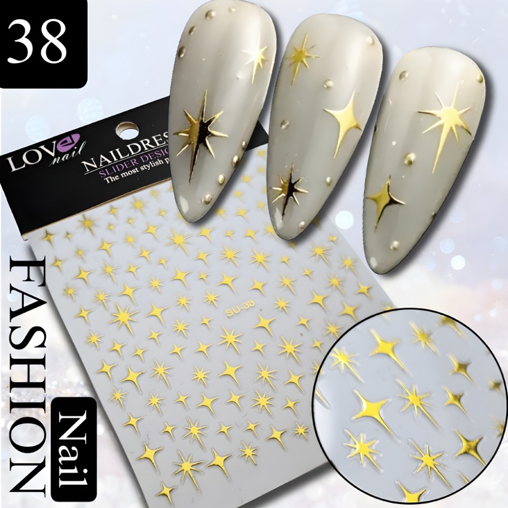 YAPIŞKANLI%20TIRNAK%20STİCKER%20NO:38%20YILDIZ%20GOLD