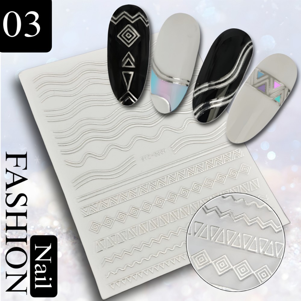 Gümüş%20Şerit%20Yapışkan%20Sticker%20NO:%2003
