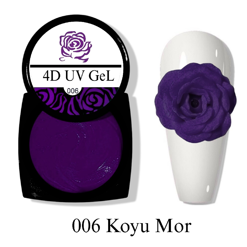 HARD%20DİZAYN%20HAMUR%20UV%204D%20JEL%20KOYU%20MOR%20NO:006
