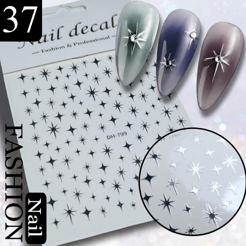 YAPIŞKANLI%20TIRNAK%20STİCKER%20NO:37%20YILDIZ%20GÜMÜŞ