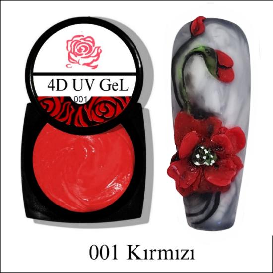 HARD DİZAYN HAMUR UV 4D JEL KIRMIZI NO:001
