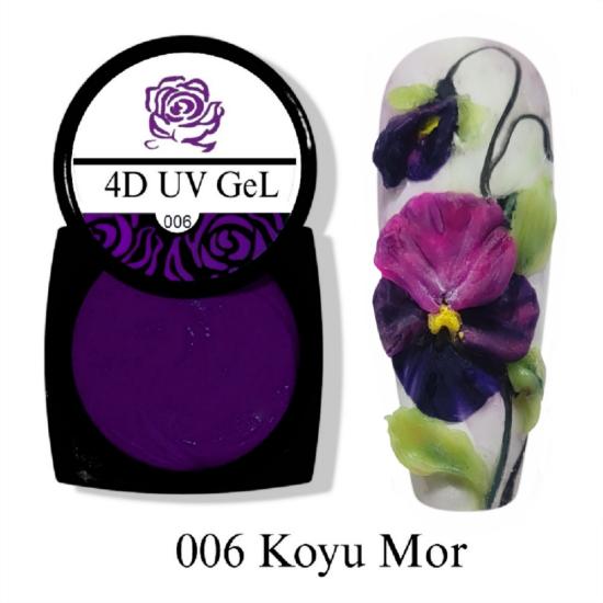 HARD DİZAYN HAMUR UV 4D JEL KOYU MOR NO:006