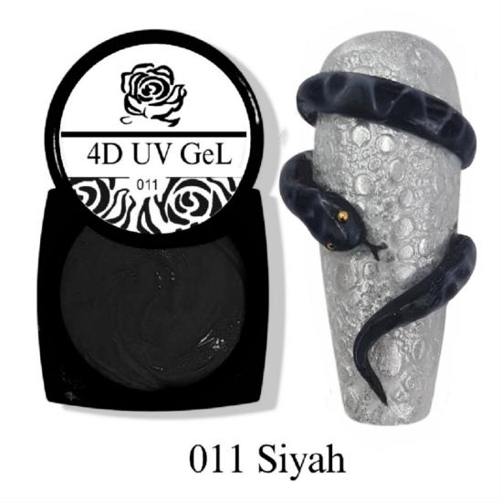 HARD DİZAYN HAMUR UV 4D JEL SİYAH NO:011