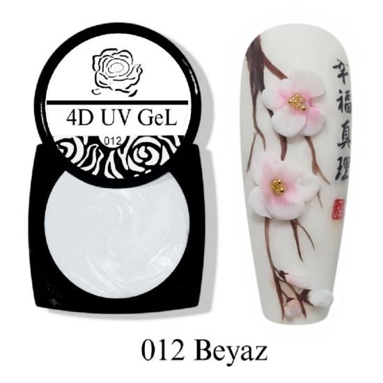 HARD DİZAYN HAMUR UV 4D JEL BEYAZ NO:12