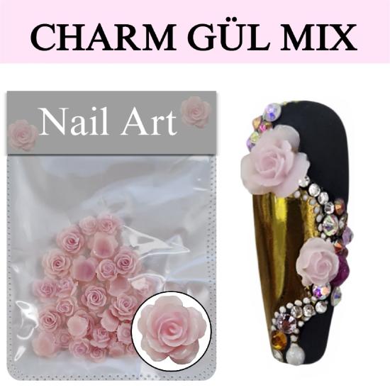 CHARM GÜL 3D OYUNCAK SÜSÜ NO:03 AÇIK PEMBE