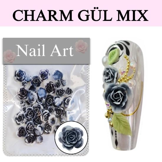CHARM GÜL 3D OYUNCAK SÜSÜ NO:01 SİYAH