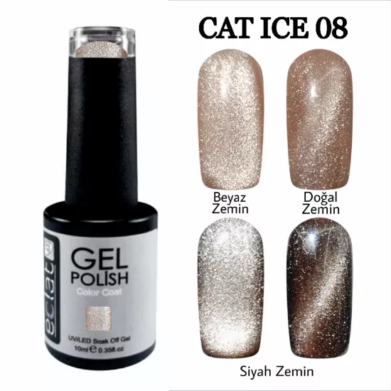 İCE & SATEN KEDİ GÖZÜ (CAT EYE) NO:08