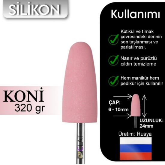 FREZE MAKİNE TÖRPÜ UCU SİLİKON PEMBE (320grit)