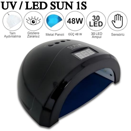 ORİJİNAL SUN  1S UV/LED TIRNAK KURUTUCU 48W SİYAH