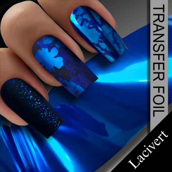 LACİVERT TIRNAK TRANSFER FOLYO