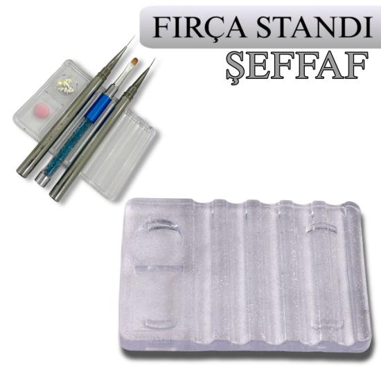 TIRNAK FIRÇA STANDI BÖLÜMLÜ ŞEFFAF