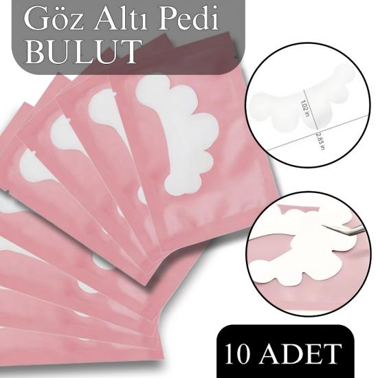 İpek Kirpik Göz Altı Pedi 10 adet (BULUT ŞEKLİ PEMBE)