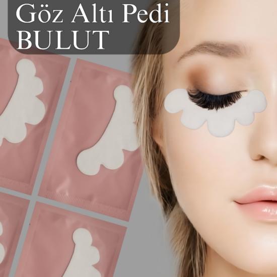 İpek Kirpik Göz Altı Pedi 1 adet (BULUT ŞEKLİ PEMBE)