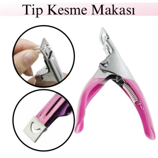 TIRNAK TİP KESME MAKASI PEMBE