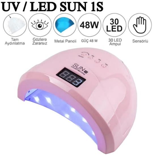 ORİJİNAL SUN  1S UV/LED TIRNAK KURUTUCU 48W PEMBE
