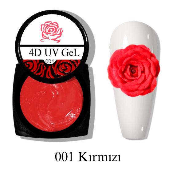 HARD DİZAYN HAMUR UV 4D JEL KIRMIZI NO:001