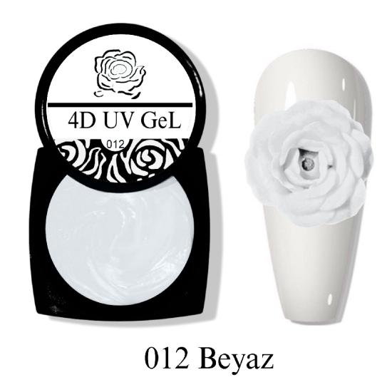 HARD DİZAYN HAMUR UV 4D JEL BEYAZ NO:12
