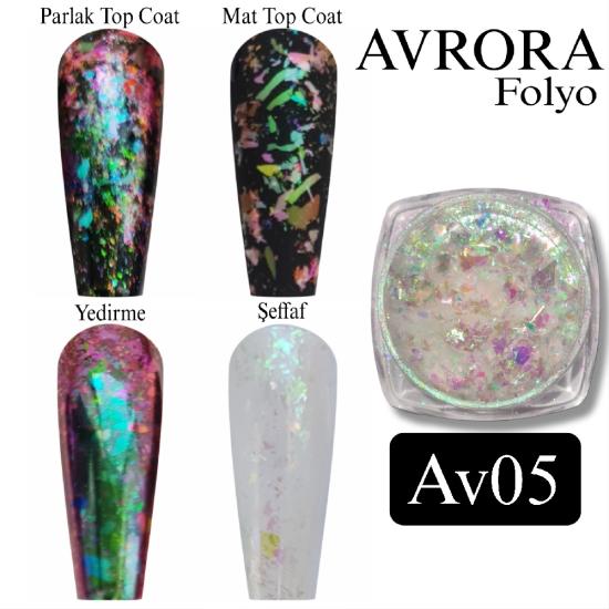 AVRORA İnci holografik Tırnak Folyo  