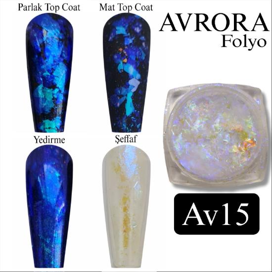 AVRORA İnci holografik Tırnak Folyo  