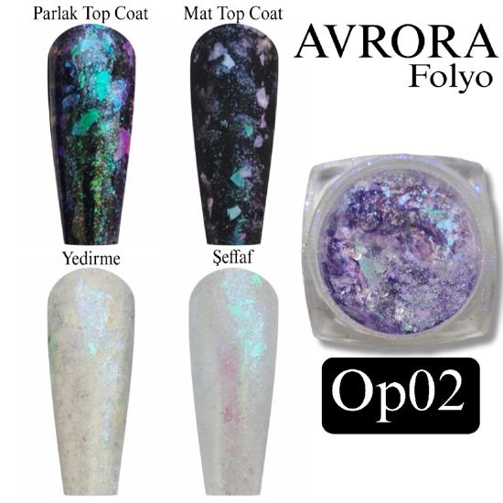 AVRORA İnci holografik Tırnak Folyo  