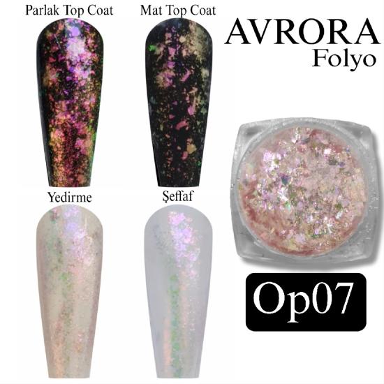 AVRORA İnci holografik Tırnak Folyo  