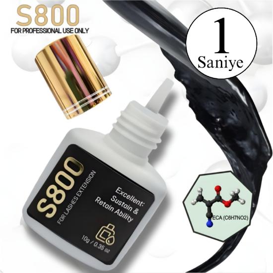 İpek Kirpik Yapıştırıcısı S800 10 ML ( 1 saniye’lik / 8 hafta) G. KORE