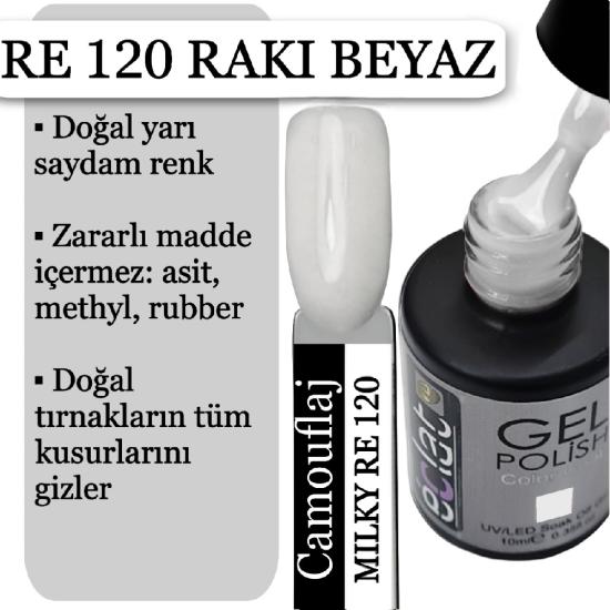 RE 120 RAKI-BEYAZ (YARI SAYDAM) KALICI OJE