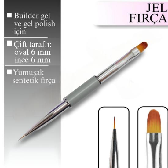 2 İN 1 ÇIFT TARAFLI JEL / POLYGEL FIRÇA OVAL
