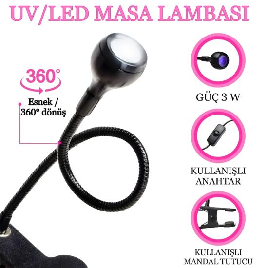 UV KURUTUCULU MASA LAMBASI 3W