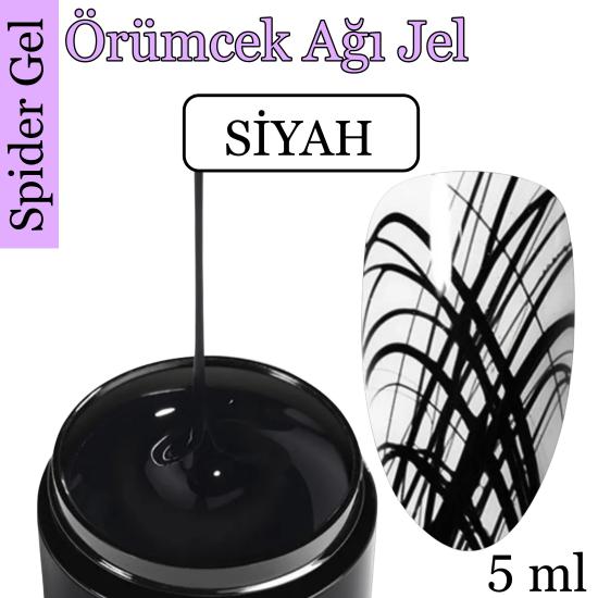 Spider Jel Paint Boya 006 /Siyah rengi (Örümcek ağı jel 5gr)