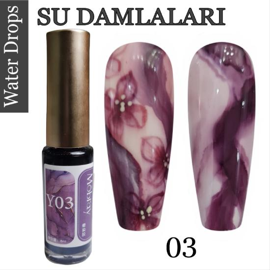 AKVAREL BOYA WATER DROPS (Alkol Bazlı) NO: 03 BORDO