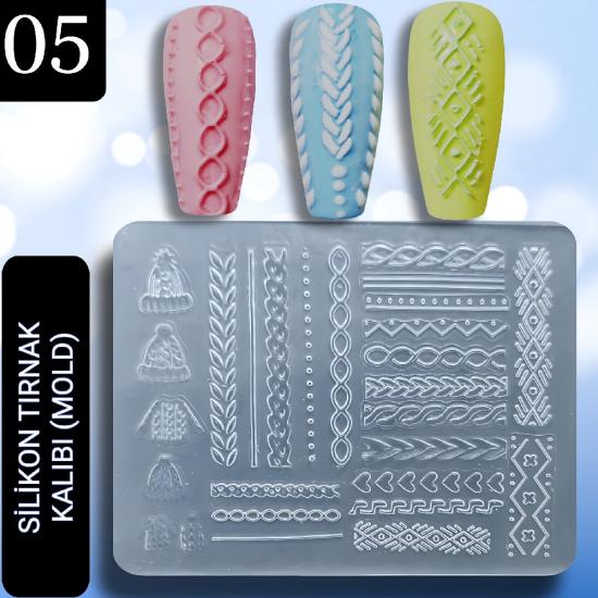 SİLİKON MOLD PALETİ NO:05 ÖRGÜ DESENI