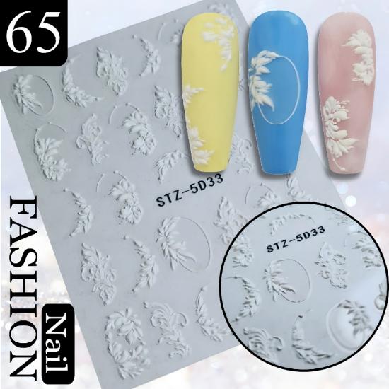 3D YAPIŞKANLI STİCKER NO: 65 BEYAZ SARMAŞIK 