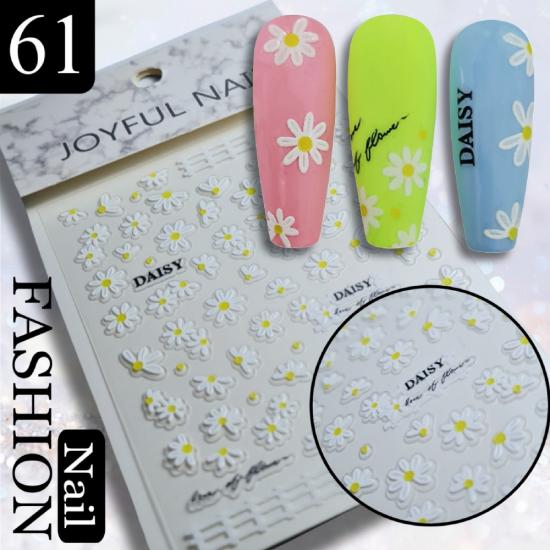 3D YAPIŞKANLI STİCKER NO: 61 ÇİÇEK