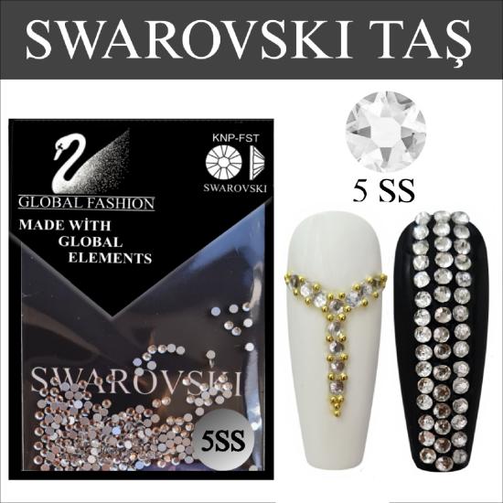 5 SS SWAROVSKİ TIRNAK TAŞI ŞEFFAF