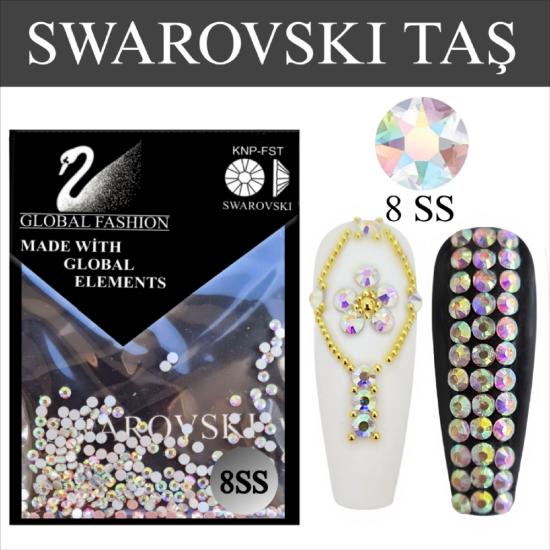 8 SS SWAROVSKİ TIRNAK TAŞI YANAR-DÖNER 