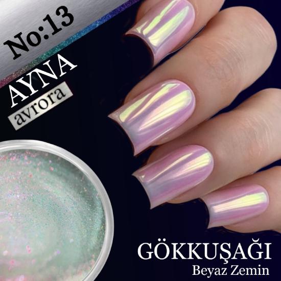  Tırnak Krom Aynalı Gökkuşağı Tozu No:1