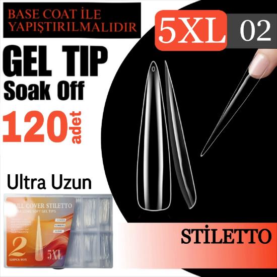 JEL TIRNAK TİPS 5 XL ULTRA UZUN 120 ADET