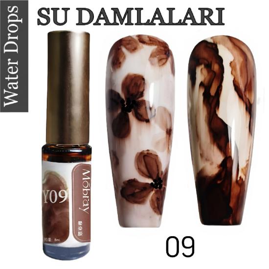 AKVAREL WATER DROPS (Alkol Bazlı SULU BOYA) NO: 09 KAHVE