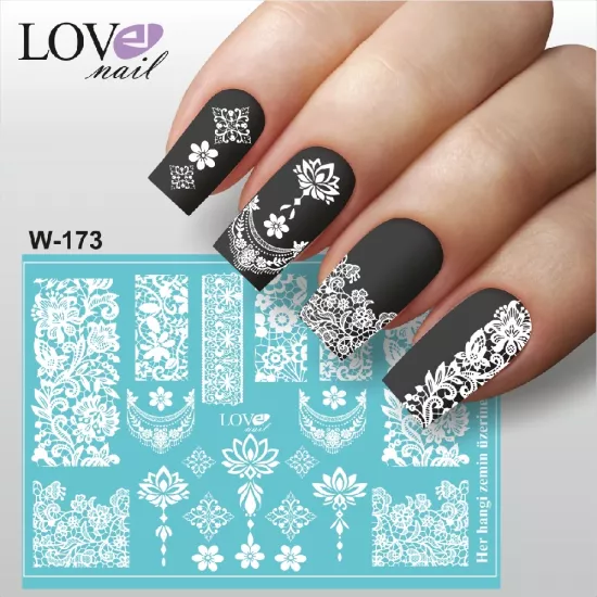 Sticker slider (su transfer) W 173 (HER HANGİ FON İÇİN UYGUNDUR)
