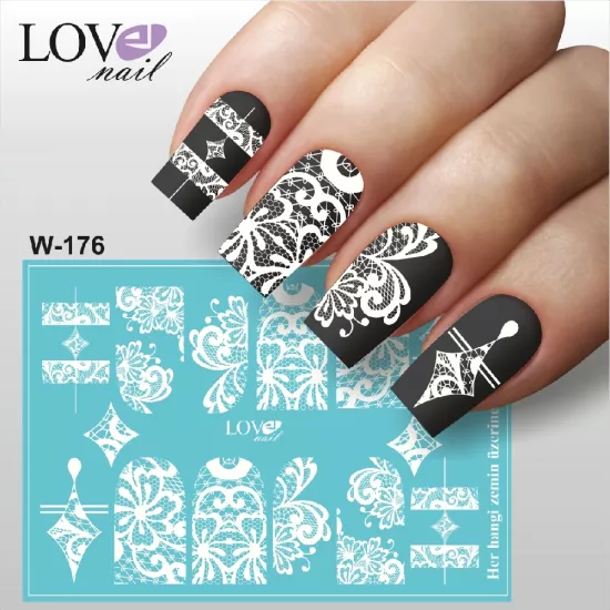 Sticker slider (su transfer) W 176 (HER HANGİ FON İÇİN UYGUNDUR)