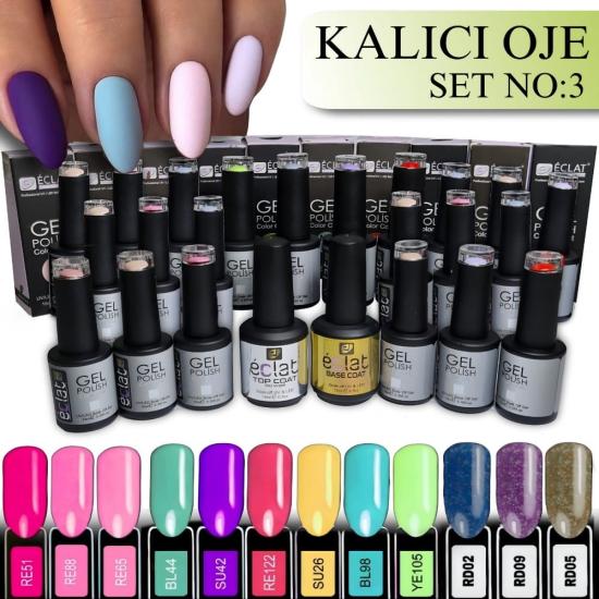 NO:3 KALICI OJE SETİ(20 ADET KALICI OJE+BASE+TOP)