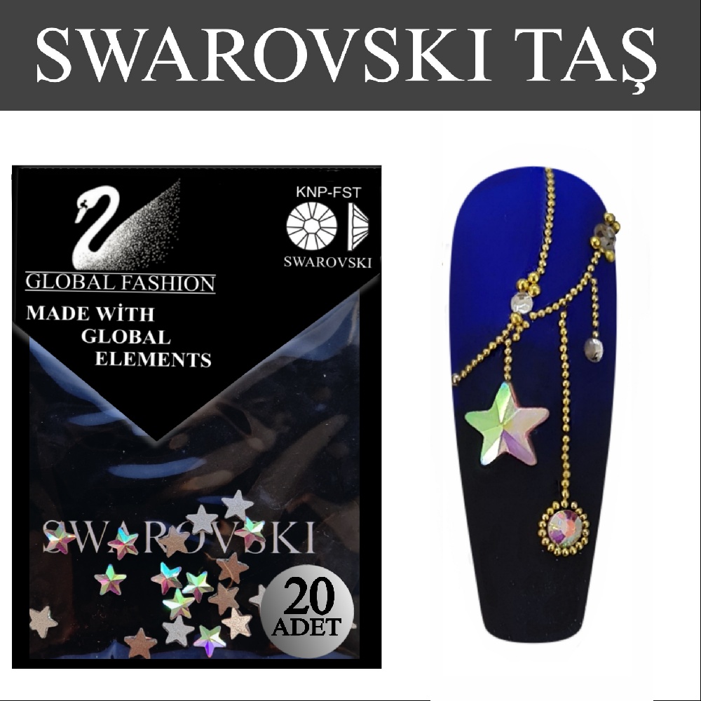 SWAROVSKİ%20YANAR-DÖNER%20YILDIZ%2020%20Adet