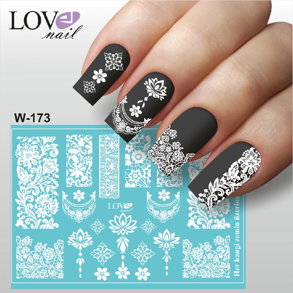 Sticker slider (su transfer) W 173 (HER HANGİ FON İÇİN UYGUNDUR)