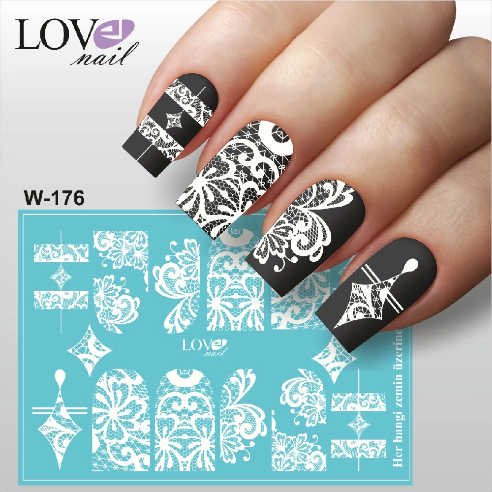 Sticker slider (su transfer) W 176 (HER HANGİ FON İÇİN UYGUNDUR)
