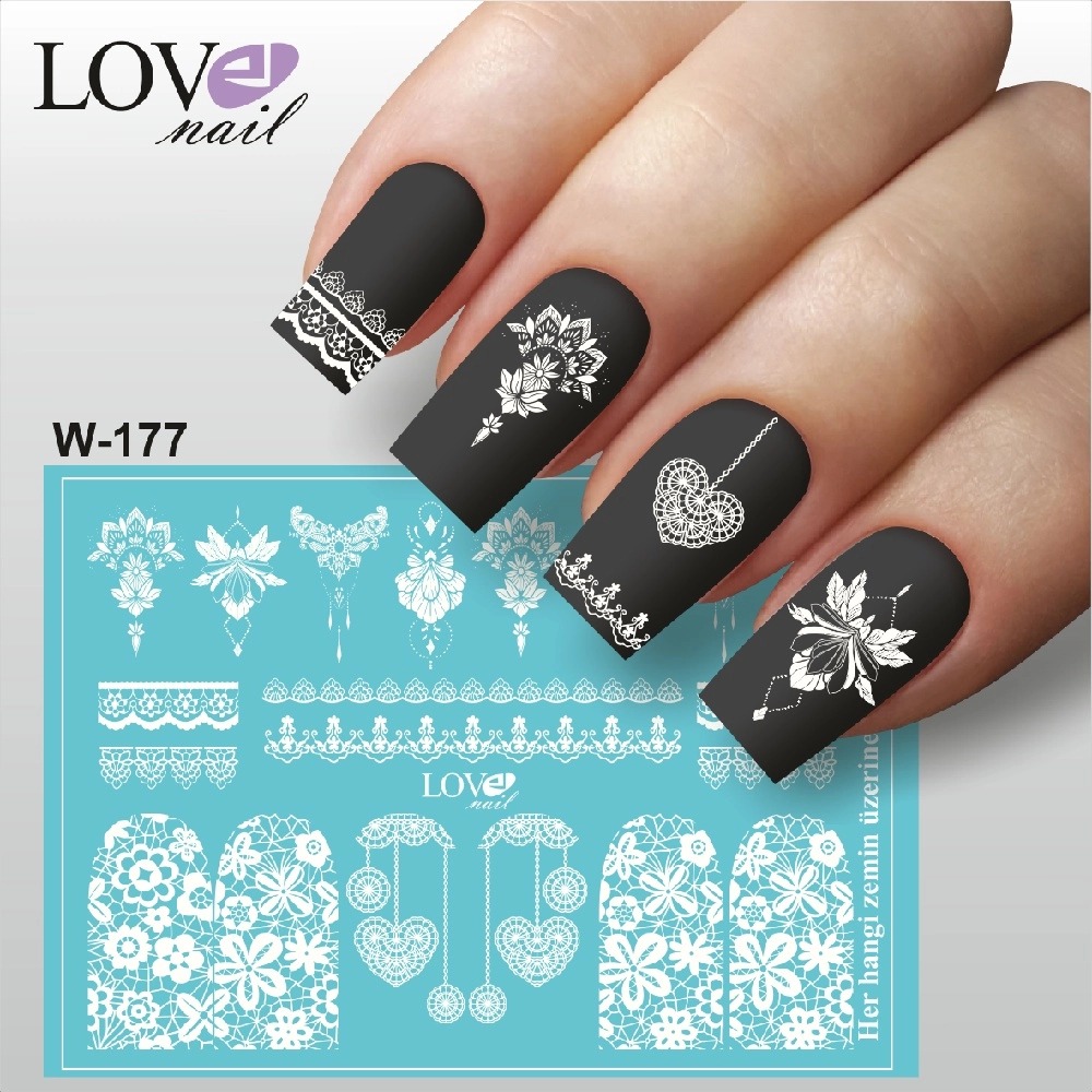 Sticker slider (su transfer) W 177 (HER HANGİ FON İÇİN UYGUNDUR)